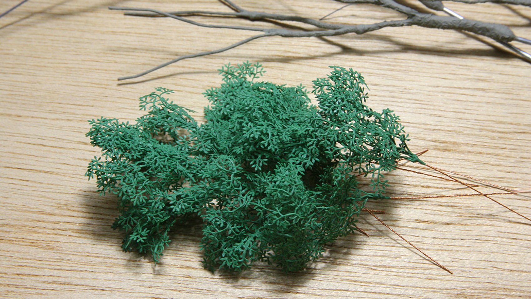 ジオラマリアルミニチュア樹木模型 広葉枝葉