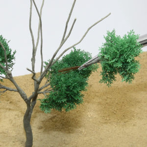 ジオラマリアルミニチュア樹木模型 広葉枝葉 小