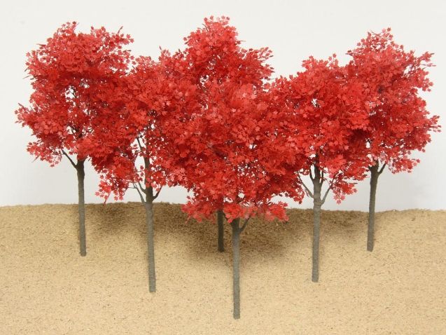 ジオラマ リアルミニチュア樹木模型 樹木シリーズ カエデタイプ 赤 H70