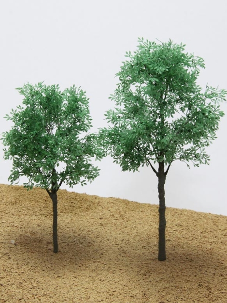 ジオラマ リアルミニチュア樹木模型 樹木シリーズ クスノキタイプ 緑 H55+H70